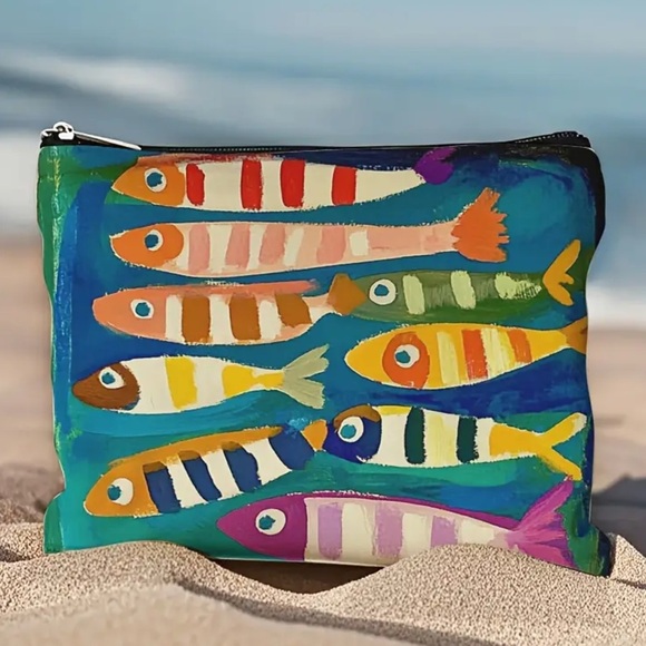 Handbags - FISH COSMETIC AND TRAVEL BAG
